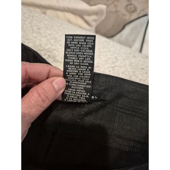 Zac &‎ Rachel Women's Plaid Pull-On Cropped Trouser Size L Dark Gray - Picture 4 of 7